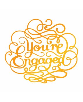 Ultimate Crafts Hot Foil Stamp You're Engaged (ULT158112) Ultimate Crafts Hot Foil Stamp You're Engaged (ULT158112)