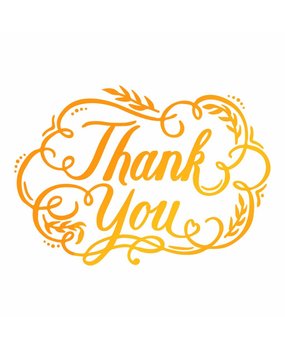 Ultimate Crafts Hot Foil Stamp Thank You (ULT158117) Ultimate Crafts Hot Foil Stamp Thank You (ULT158117)