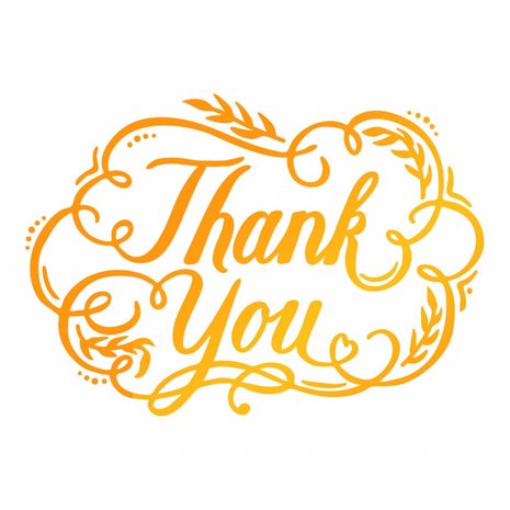Ultimate Crafts Hot Foil Stamp Thank You (ULT158117) Ultimate Crafts Hot Foil Stamp Thank You (ULT158117)