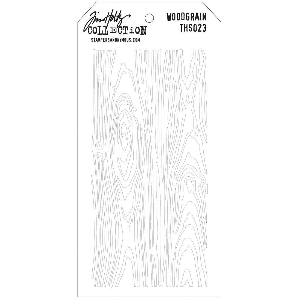Stampers Anonymous Tim Holtz Woodgrain Layering Stencil (THS023) Stampers Anonymous Tim Holtz Woodgrain Layering Stencil (THS023)