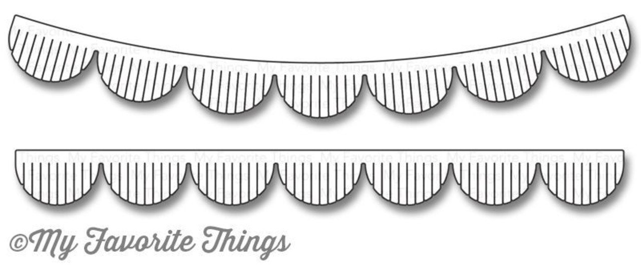 My Favorite Things Die-Namica Fringed Scallop Borders (MFT-1142) My Favorite Things Die-Namica Fringed Scallop Borders (MFT-1142)