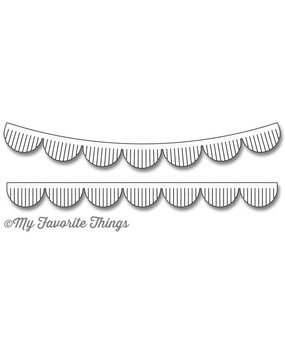 My Favorite Things Die-Namica Fringed Scallop Borders (MFT-1142) My Favorite Things Die-Namica Fringed Scallop Borders (MFT-1142)