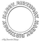 My Favorite Things Die-Namica Happy Birthday Circle Frame (MFT-1146)
