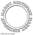Die-Namica Happy Birthday Circle Frame (MFT-1146)