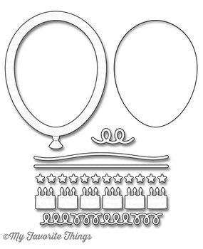 My Favorite Things Die-Namica Balloon Shaker Window & Frame (MFT-1149)