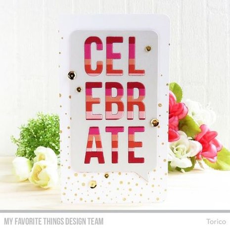 My Favorite Things Die-Namica Celebrate Speech Bubble (MFT-1145)