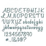Sizzix Thinlits Alterations Alphanumeric Script Ti Tall (662228)
