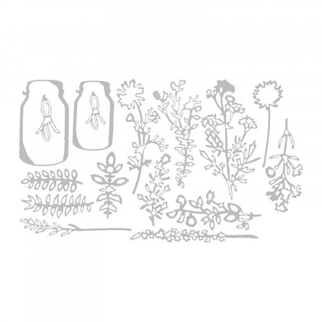 Sizzix Thinlits Alterations Flower Jar (662270) Sizzix Thinlits Alterations Flower Jar (662270)