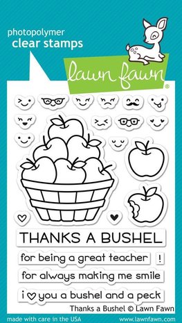 Lawn Fawn Thanks A Bushel Clear Stamps (LF1208) Lawn Fawn Thanks A Bushel Clear Stamps (LF1208)