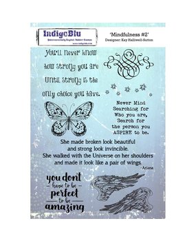 IndigoBlu Mindfulness #2 A5 Rubber Stamp (IND0355) IndigoBlu Mindfulness #2 A5 Rubber Stamp (IND0355)