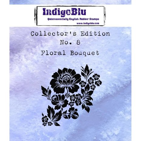IndigoBlu Collectors Edition 8 Rubber Stamp - Floral Bouquet (IND0361) IndigoBlu Collectors Edition 8 Rubber Stamp - Floral Bouquet (IND0361)