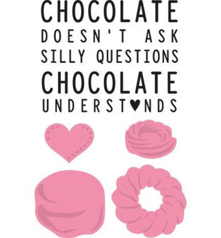 Marianne Design Collectable Chocolate Doesn't Ask (COL1365)