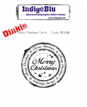 IndigoBlu Merry Christmas Circle Mounted A7 Rubber Stamps (IND0116) IndigoBlu Merry Christmas Circle Mounted A7 Rubber Stamps (IND0116)