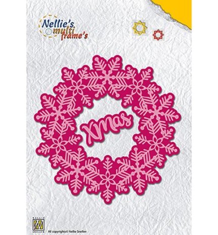 Nellie Snellen Multi Frame Christmas Wreath Xmas (MFD108) Nellie Snellen Multi Frame Christmas Wreath Xmas (MFD108)