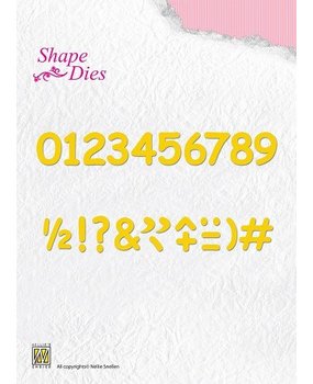 Nellie Snellen Shape Die Numbers And Punctuation Marks (SD038) Nellie Snellen Shape Die Numbers And Punctuation Marks (SD038)