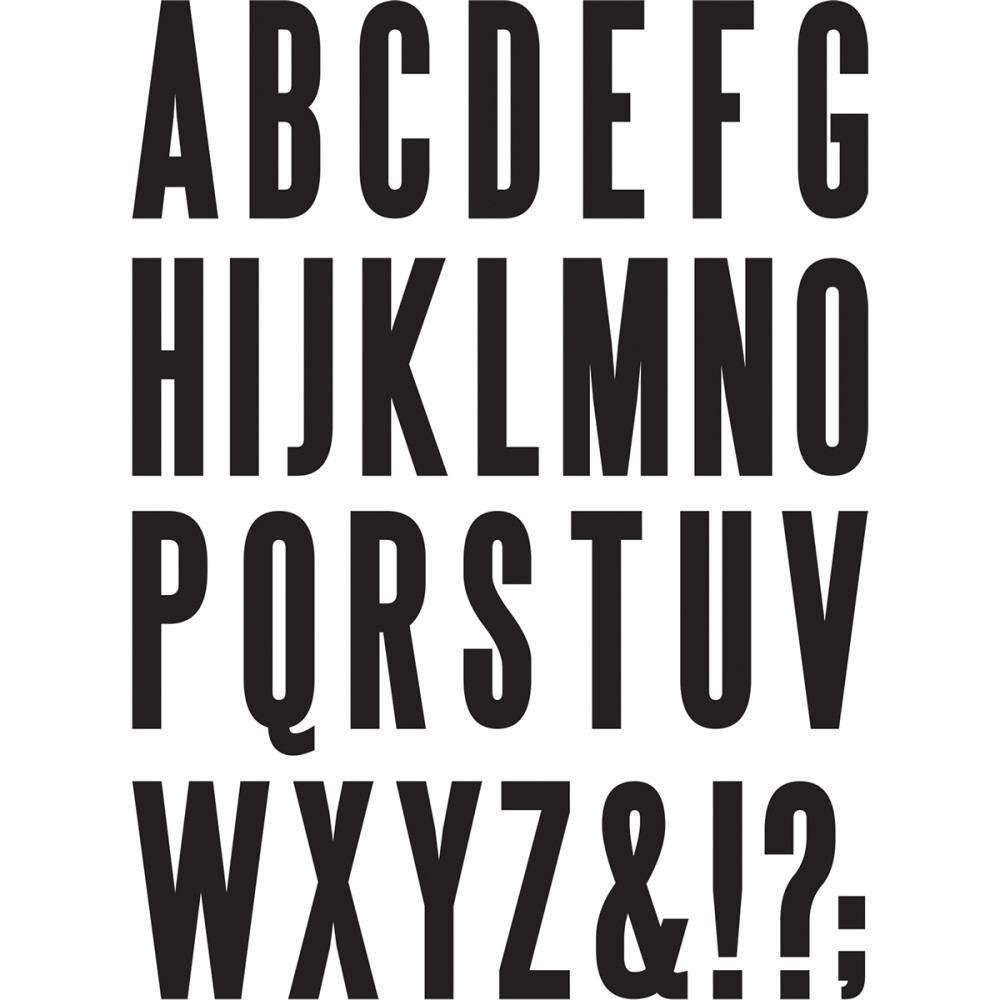 Idea-ology Block Uppercase Alpha 3,81 cm Cling Foam Stamps (TH93577)