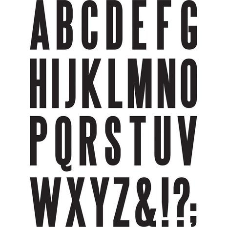 Idea-ology Block Uppercase Alpha 3,81 cm Cling Foam Stamps (TH93577)