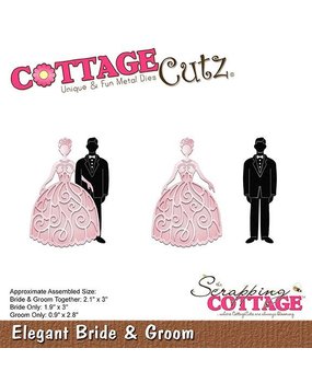 Scrapping Cottage CottageCutz Elegant Bride & Groom (CC-318)
