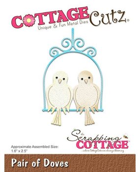 Scrapping Cottage CottageCutz Pair Of Doves (CC-323) Scrapping Cottage CottageCutz Pair Of Doves (CC-323)