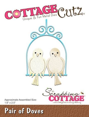 Scrapping Cottage CottageCutz Pair Of Doves (CC-323) Scrapping Cottage CottageCutz Pair Of Doves (CC-323)