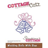 Scrapping Cottage CottageCutz Wedding Bells With Bow (CC-327)