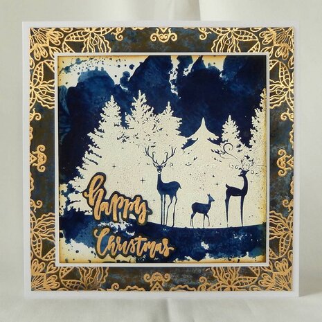 IndigoBlu Deer Forest A6 Rubber Stamp (IND0364) IndigoBlu Deer Forest A6 Rubber Stamp (IND0364)