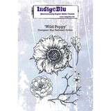 IndigoBlu Wild Poppy A6 Rubber Stamp (IND0373)