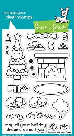 Lawn Fawn Christmas Dreams Clear Stamps (LF1466)