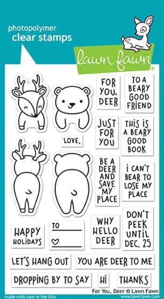 Lawn Fawn For You Deer Clear Stamps (LF1480) Lawn Fawn For You Deer Clear Stamps (LF1480)