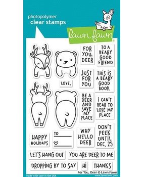 Lawn Fawn For You Deer Clear Stamps (LF1480) Lawn Fawn For You Deer Clear Stamps (LF1480)