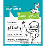 Lawn Fawn Winter Otter Clear Stamps (LF1474)