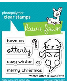 Lawn Fawn Winter Otter Clear Stamps (LF1474)