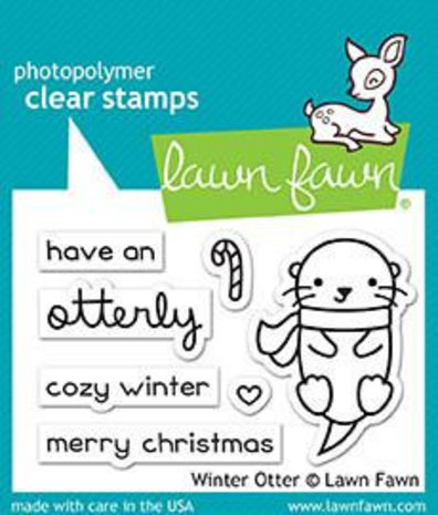 Lawn Fawn Winter Otter Clear Stamps (LF1474)
