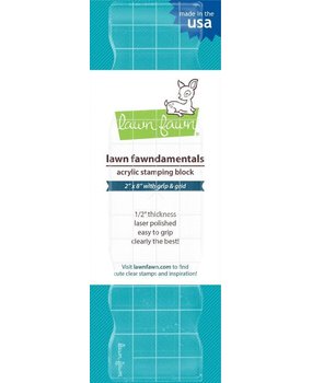 Lawn Fawn Fawndamentals - Acrylic Stamping Block 2x8 Inch (LF502) Lawn Fawn Fawndamentals - Acrylic Stamping Block 2x8 Inch (LF502)