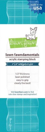 Lawn Fawn Fawndamentals - Acrylic Stamping Block 2x8 Inch (LF502) Lawn Fawn Fawndamentals - Acrylic Stamping Block 2x8 Inch (LF502)