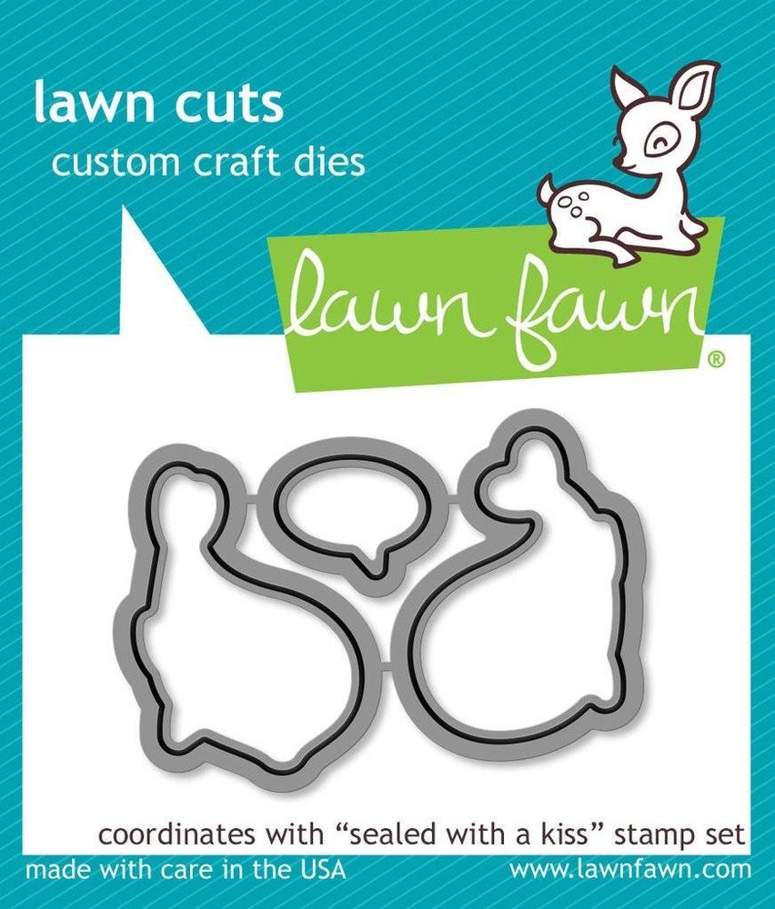 Lawn Fawn Sealed With A Kiss Dies (LF1291) Lawn Fawn Sealed With A Kiss Dies (LF1291)