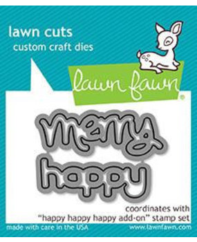 Lawn Fawn Happy Happy Happy Add-on Dies (LF1479) Lawn Fawn Happy Happy Happy Add-on Dies (LF1479)