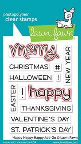 Lawn Fawn Happy Happy Happy Add-on Dies (LF1479) Lawn Fawn Happy Happy Happy Add-on Dies (LF1479)