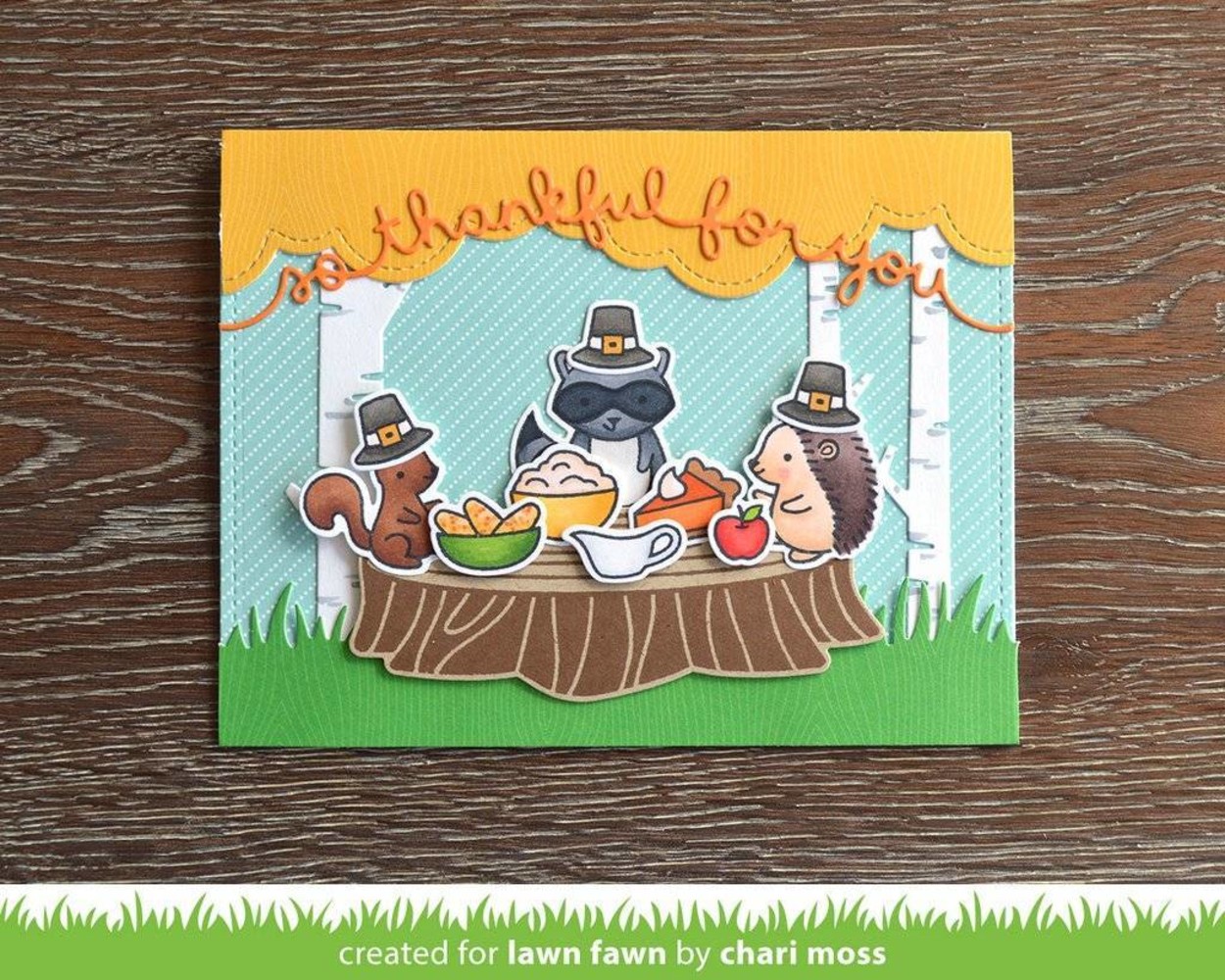 Lawn Fawn So Thankful Border Die (LF1491)