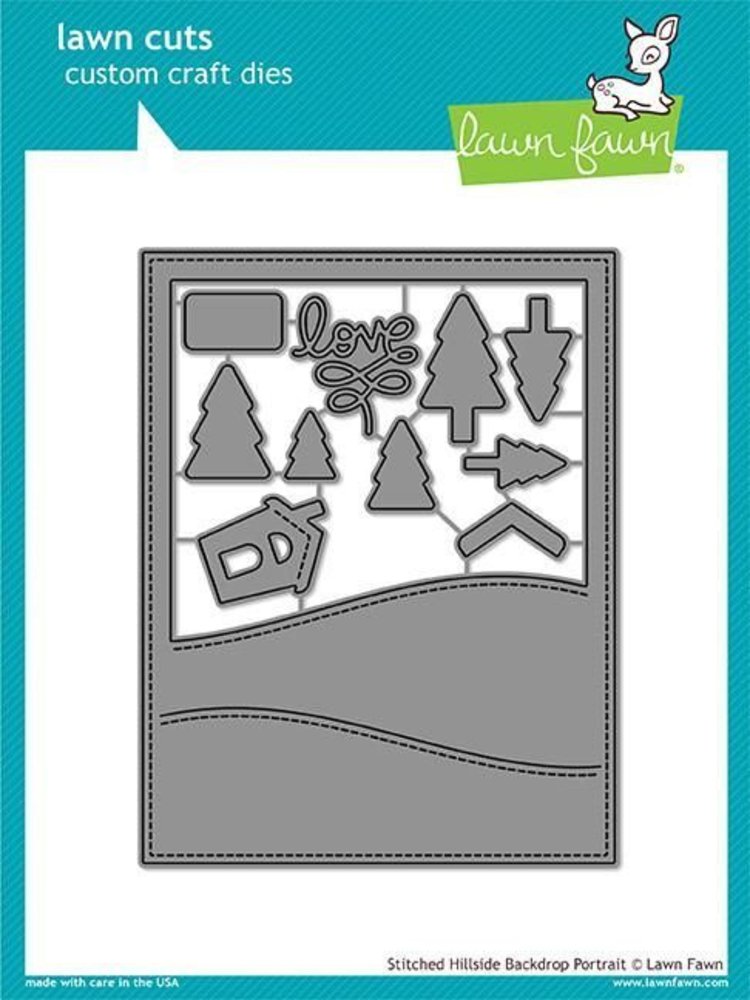 Lawn Fawn Stitched Hillside Backdrop: Portrait Die (LF1503) Lawn Fawn Stitched Hillside Backdrop: Portrait Die (LF1503)