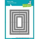 Lawn Fawn Outside In Stiched Scalloped Rectangle Stackables Dies (LF1505)
