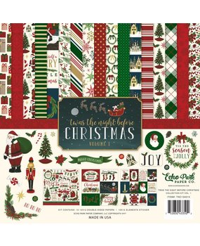 Echo Park 'Twas The Night Before Christmas 12x12 Inch Collection Kit Vol. 1 (TNC134015) Echo Park 'Twas The Night Before Christmas 12x12 Inch Collection Kit Vol. 1 (TNC134015)