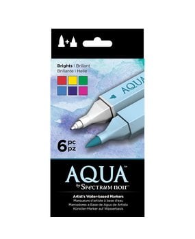 Spectrum Noir Aqua Markers Brights 6 Colors (SPECN-AQ6-BRI) Spectrum Noir Aqua Markers Brights 6 Colors (SPECN-AQ6-BRI)