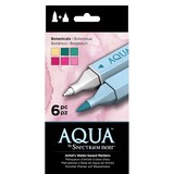 Spectrum Noir Aqua Markers Botanicals 6 Colors (SPECN-AQ6-BOT)