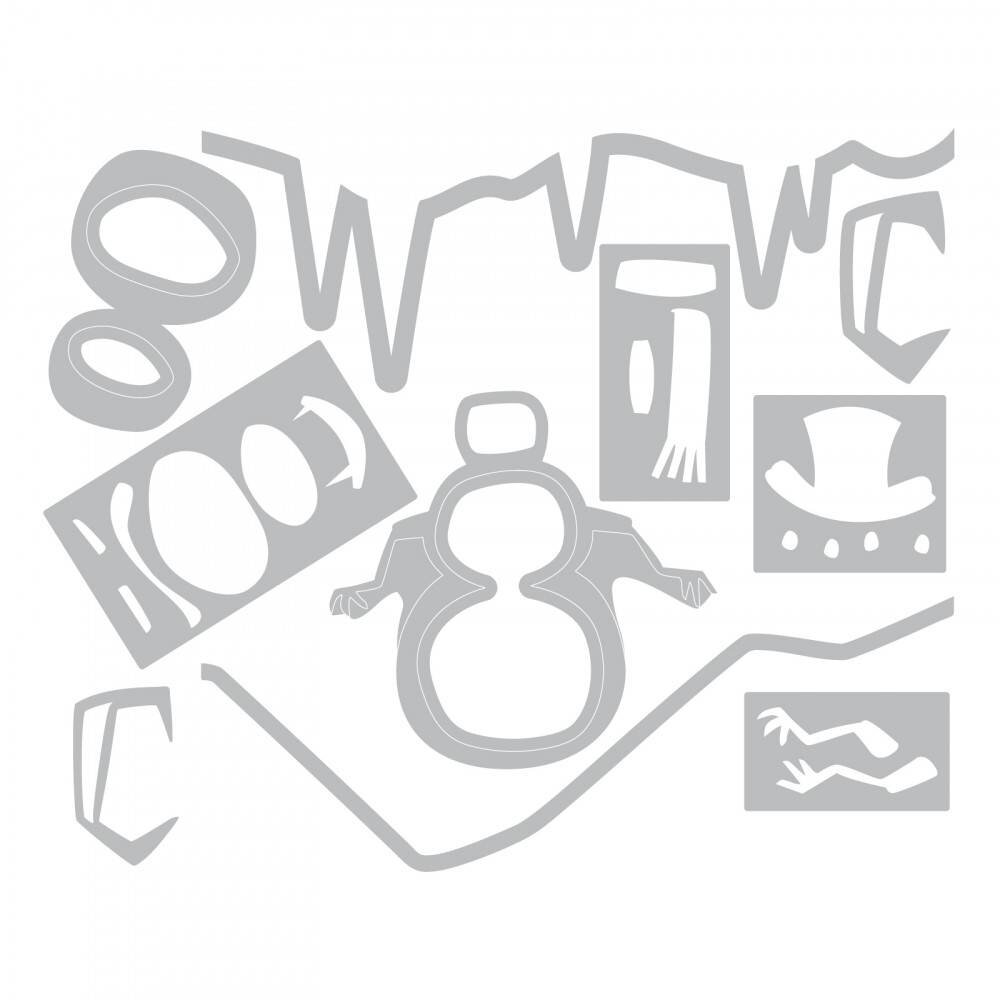 Sizzix Thinlits Alterations Snowman Scene (662422)