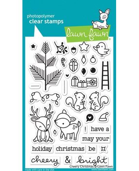 Lawn Fawn Cheery Christmas Clear Stamps (LF1216) Lawn Fawn Cheery Christmas Clear Stamps (LF1216)