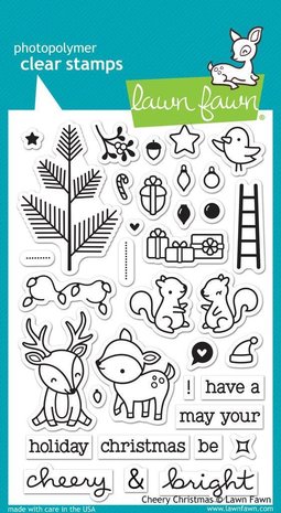 Lawn Fawn Cheery Christmas Clear Stamps (LF1216) Lawn Fawn Cheery Christmas Clear Stamps (LF1216)