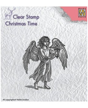Nellie Snellen Angel With Lantern Clear Stamp (CT021)