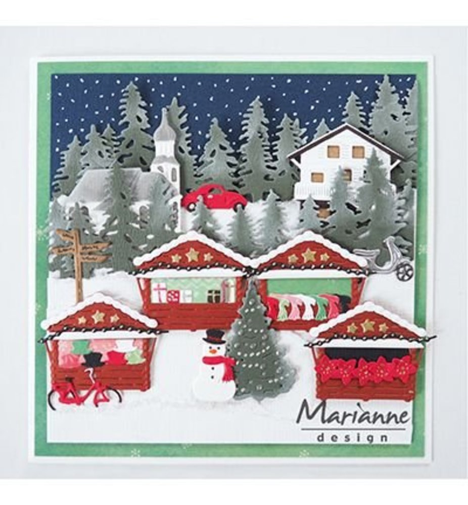 Marianne Design Collectable Village Decoration Set 5 (COL1440) Marianne Design Collectable Village Decoration Set 5 (COL1440)