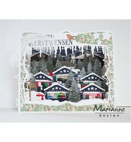 Marianne Design Collectable Village Decoration Set 5 (COL1440) Marianne Design Collectable Village Decoration Set 5 (COL1440)